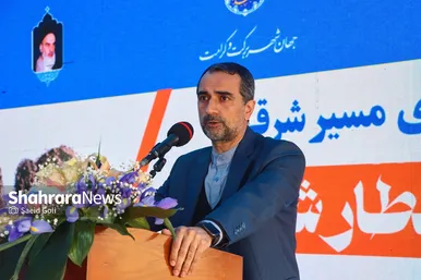 مراسم پایان حفاری مسیر شرقی خط ۳ قطار شهری مشهد