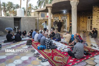 مسیر عاشقی | موکب عشیره آل احمد و آل عیس پذیرای زائران حسینی