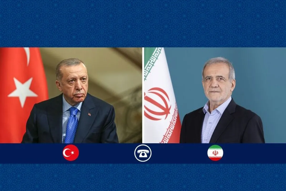 اعلام آمادگی ایران برای رفع سوءتفاهم مبنی بر ادعای حملات موشکی به ترکیه در گفت‌وگوی تلفنی پزشکیان با اردوغان