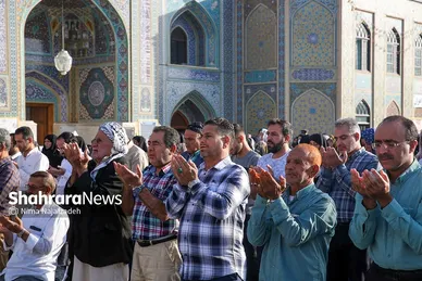 نماز عید سعید قربان در حرم مطهر رضوی