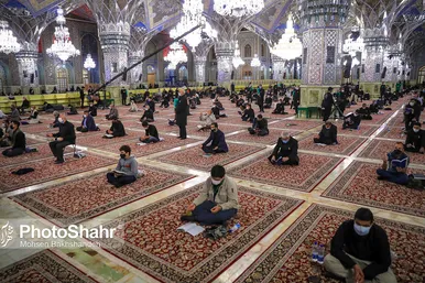 مراسم احیاء شب ۲۱ ماه مبارک رمضان در حرم مطهر رضوی