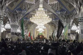 شکرانه بانوان زائر پاکستانی و هندی در حریم ملکوتی امام مهربانی&zwnj;ها