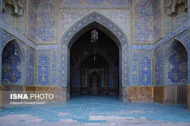 عکس‌هایی از ترک‌های مسجد سید اصفهان