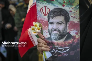 گزارش تصویری | مراسم تشییع پیکر مطهر شهید مدافع امنیت «مهدی ظریف» در مشهد ۲