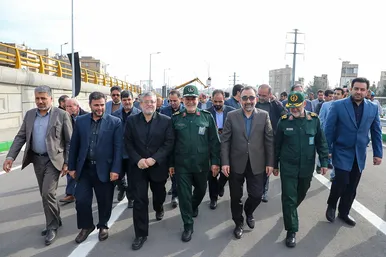 آیین بهره‌برداری از تقاطع چهارسطحی آزادگان