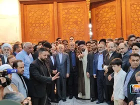 رئیس جمهور منتخب با آرمان&zwnj;های امام راحل تجدید میثاق کرد + فیلم