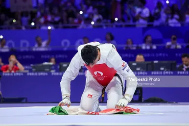 عکس‌هایی از دیدار فینال آرین سلیمی در المپیک ۲۰۲۴