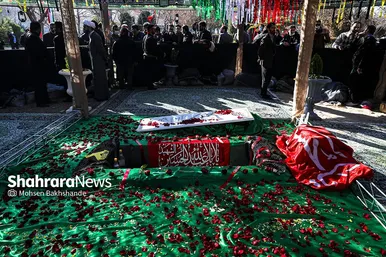 مراسم تشییع و تدفین شهید گمنام در دانشگاه فردوسی مشهد