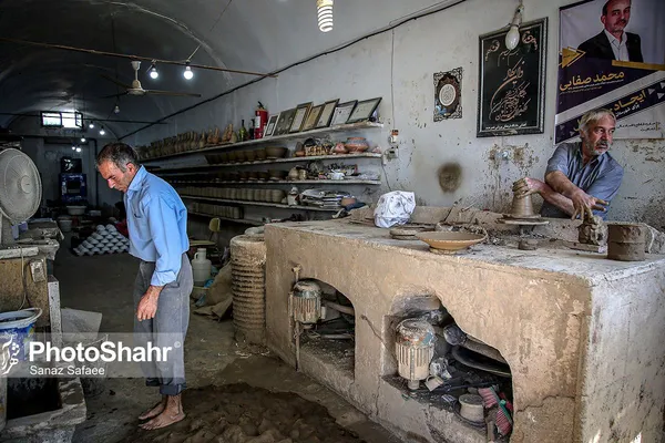 درباره روستای «مِند» گناباد با قدمتی کهن در هنر سفالگری | صدای رسای رُس کویر