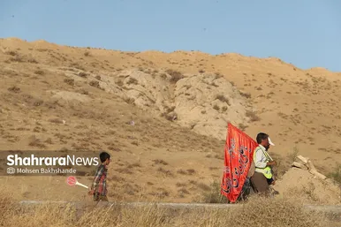 زائران پیاده حرم امام رضا (ع)