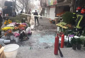 انفجار یک گل فروشی در مشهد+ عکس (۴ بهمن ۱۴۰۲)