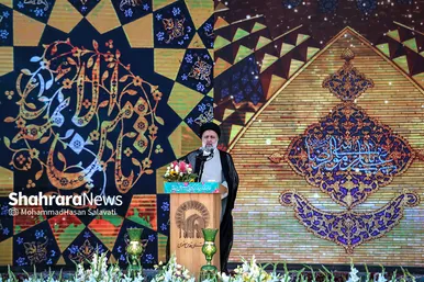 سخنرانی رئیس جمهور منتخب در حرم مطهر رضوی