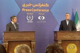اسلامی در کنفرانس خبری با گروسی: هرگونه اقدام مداخله&zwnj;جویانه در امور هسته&zwnj;ای با اقدام متقابل ما مواجه می&zwnj;شود