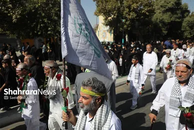 مراسم استقبال کاروان پیاده انصار الحسین (ع)