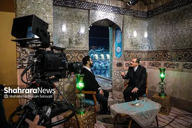 گزارش تصویری | پشت صحنه ویژه برنامه های سحر ماه رمضان تلویزیون در حرم مطهر رضوی