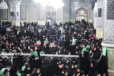 گزارش تصویری | مراسم شیرخوارگان حسینی در حرم امام‌رضا(ع)
