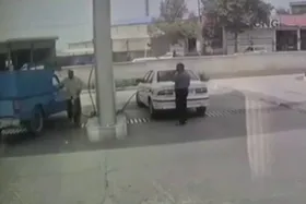 ویدئو| لحظه انفجار مهیب جایگاه CNG در صحنه از دوربین مداربسته