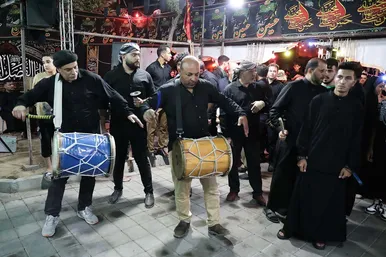 آیین سینی گردانی حضرت قاسم علیه السلام در شب هشتم محرم