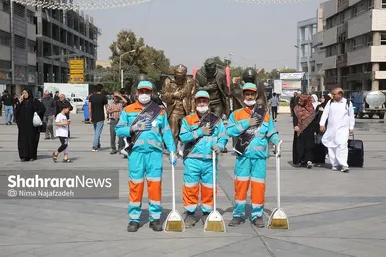 فعالیت پاکبان‌ها در روزهای پایانی ماه صفر