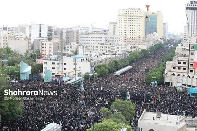 عکس‌هایی از تشییع شهدای خدمت در خیابان امام‌رضا‌(ع) (۳ خرداد ۱۴۰۳)