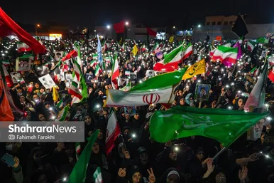 گزارش تصویری | خونخواهی رهبر شهید در میدان فجر مشهد
