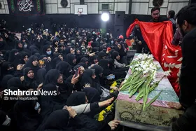 مراسم تشییع و تدفین پیکر پاک شهید گمنام در دانشکده منتظری مشهد