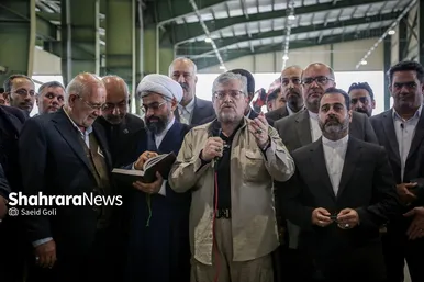 گزارش تصویری | آیین بهره‌برداری از سوله زیربنایی خط دو قطار شهری مشهد مقدس و تاسیسات مرتبط