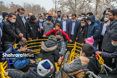 بهره برداری و رونمایی از فضای تفریحی ورزشی و ناوگان اتوبوسرانی ویژه افراد دارای معلولیت