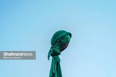 گزارش تصویری | آیین خیمه سوزان عصر عاشورا در بلوار هاشمیه مشهد (۴ تیر ۱۴۰۵)