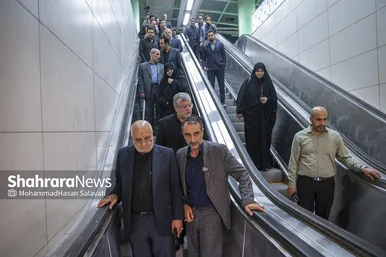 گزارش تصویری | آغاز بهره برداری از ایستگاه بسیج خط ۳ قطار شهری مشهد