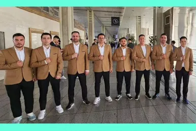 عکس‌هایی از ورود تیم ملی فوتسال افغانستان به ازبکستان