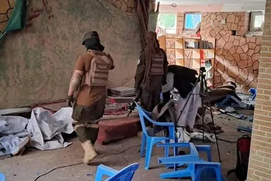 عکس‌هایی از حمله دیروز به خبرگزاری صدای افغان در شهر مزار شریف