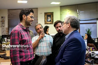 حضور شهردار مشهد در موسسه شهرآرا به مناسبت روز خبرنگار