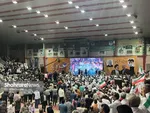 آغاز برنامه انتخاباتی نامزدهای انتخابات ریاست‌جمهوری در مشهد | از حضور باتأخیر پزشکیان تا تغییر مکان سخنرانی جلیلی (۶ تیر ۱۴۰۳) + فیلم و عکس