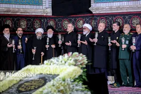عکس| آیین خطبه&zwnj;خوانی شب شهادت امام رضا علیه السلام (۱۳ شهریور ۱۴۰۳)