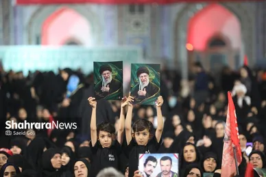 گزارش تصویری | مراسم بزرگداشت رهبر شهید ایران در حرم مطهر امام رضا (ع)