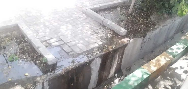 شهروند خبرنگار| کمبود آب و آبیاری فضای سبز در زمان نامناسب