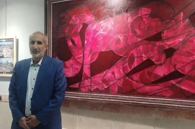 آغازبه&zwnj;کار نمایشگاه نقاشی&zwnj;خط &laquo;غزه در خون&raquo; | استاد توسلی: هدف، تبیین جنایات اسرائیل است