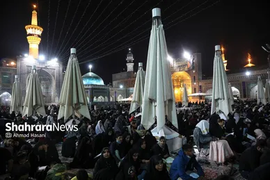 مراسم احیای شب بیست و یکم ماه رمضان در حرم مطهر رضوی‎‎