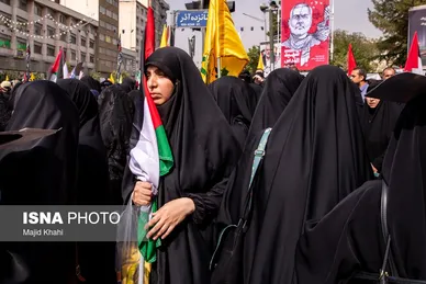 عکس‌هایی از مراسم تشییع پیکر شهید اسماعیل هنیه در تهران - ۱