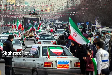 راهپیمایی خودرویی ۲۲ بهمن در مشهد - ۲