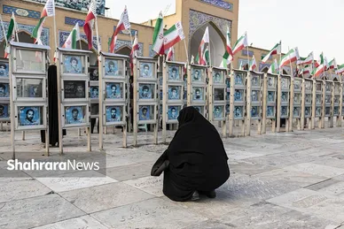 آیین چراغ برات در آرامگاه خواجه ربیع