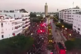 ویدئو | استقبال پرشور مراکشی&zwnj;ها از شگفتی&zwnj;سازِ جام جهانی