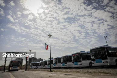 گزارش تصویری | آيين بهره‌برداری از ۳۵ دستگاه اتوبوس جديد در مشهد