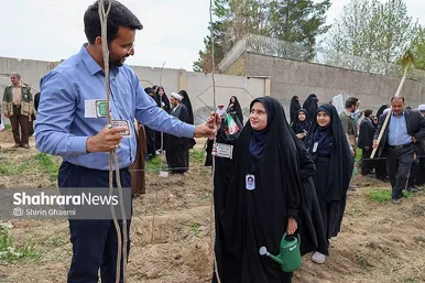 گزارش تصویری | طرح کاشت نهال به یاد دانش آموزان شهید مدرسه میناب