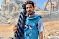 شهادت تصویربردار رسانه فلسطینی در حمله اسرائیل به غزه (۱۱ شهریور ۱۴۰۴)
