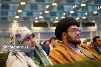 گزارش تصویری | جشن ازدواج ۲۱۰ بسیجی از سراسر کشور در حرم امام‌رضا(ع)