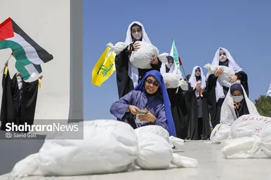 گزارش تصویری | تجمع دانش آموزان مشهدی در محکومیت کشتار کودکان غزه
