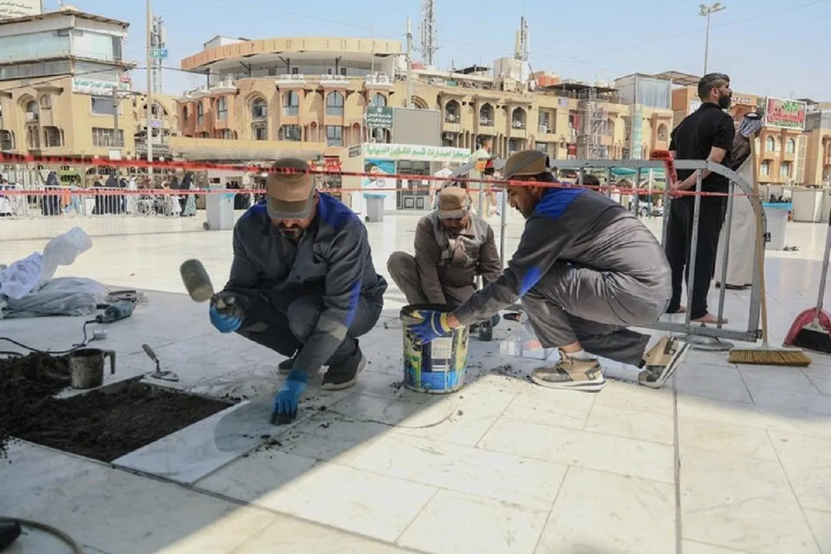 آغاز عملیات سنگفرش بین الحرمین