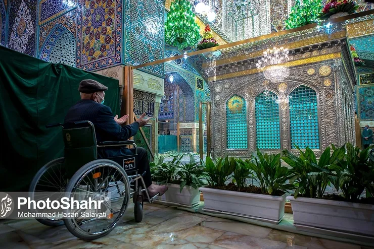 فیلم | تصویر هوایی از حرم مطهر رضوی در آستانه سال نو